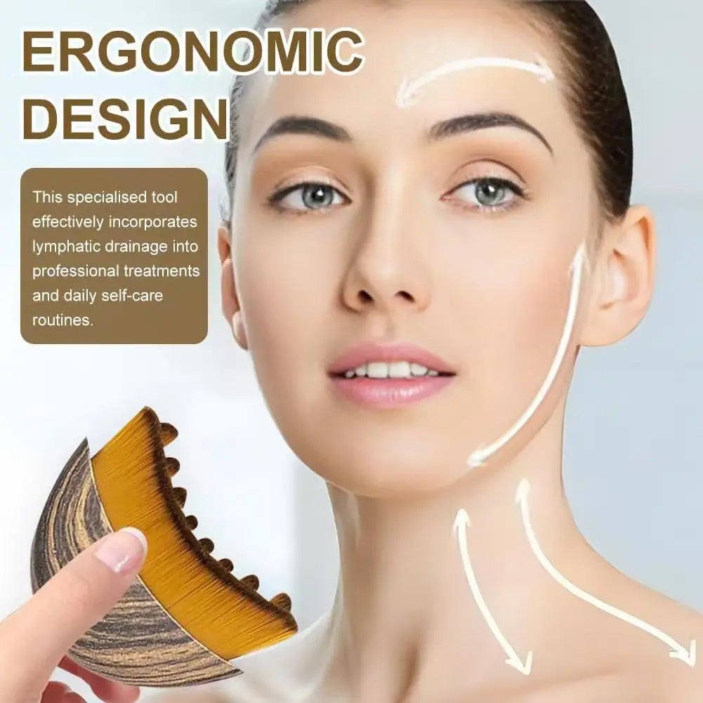 New Lymphatic Contour Care Facial Massage Brush with Storage Box for Facial Stimulating And Contouring