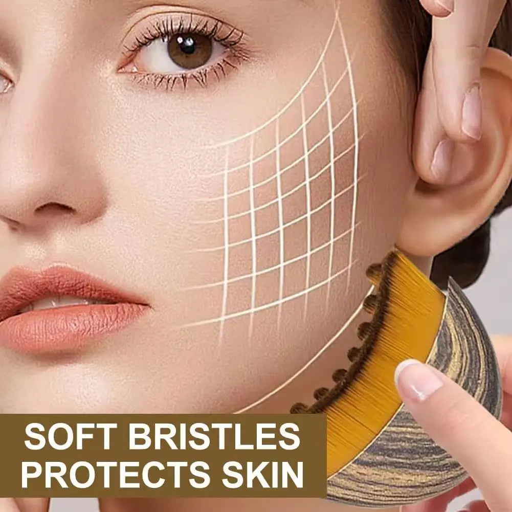 New Lymphatic Contour Care Facial Massage Brush with Storage Box for Facial Stimulating And Contouring