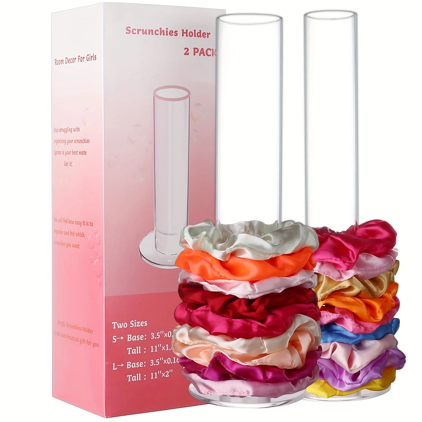 Hair Scrunchies Organizer Scrunchie Holder - Hair Ties Organizer 11 In/ 28cm Hair Scrunchies Holder
