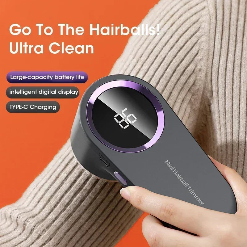 Electric Lint Remover Electric Hairball Sweater Trimmer Type-C USB charging Convenient Smart LED Pellet Cutter Fast Household