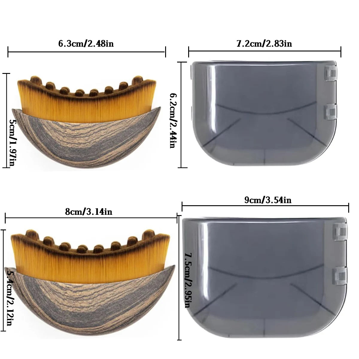 New Lymphatic Contour Care Facial Massage Brush with Storage Box for Facial Stimulating And Contouring